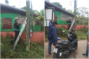 ซ่อมแซมไฟฟ้าสาธารณะภายในพื้นที่ บ้านหนองขุ่น หมู่ที่ 1