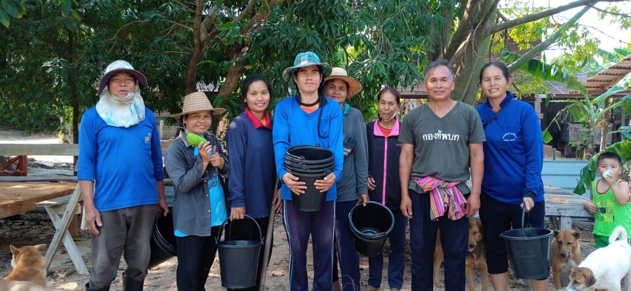 ติดตามโครงการถังขยะเปียกลดโลกร้อน องค์การบริหารส่วนตำบลตากแดด อำเภอตระการพืชผล จังหวัดอุบลราชธานี