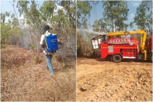 ช่วยดับเพลิงเหตุไฟไหม้ ในพื้นที่เขตตำบลห้วยฝ้าย