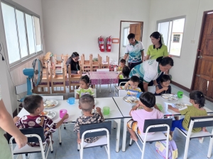 ออกติดตามโครงการอาหารกลางวันศูนย์เด็ก ประจำเดือนกันยายน 2568