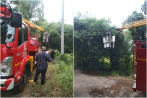 ตัดไม้ กิ่งไม้ ในบริเวณบ้านหนองขุ่น หมู่ที่ 1