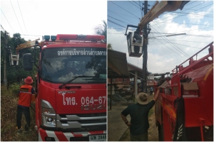 เคลื่อนย้ายหอกระจายข่าว ของหมู่ที่ 1 บ้านหนองขุ่น