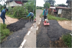 ขุดวางท่อระบายน้ำ ณ บ้านตากแดด หมู่ที่ 3