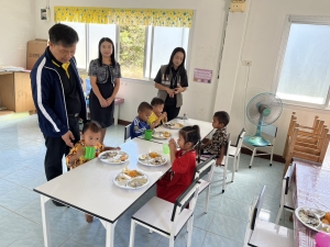 ออกติดตามโครงการอาหารกลางวันศูนย์เด็ก ประจำเดือนธันวาคม 2568