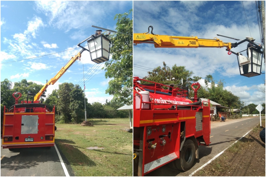 ซ่อมแซมไฟฟ้าสาธารณะ ณ บริเวณ บ้านตากแดด หมู่ที่ 3