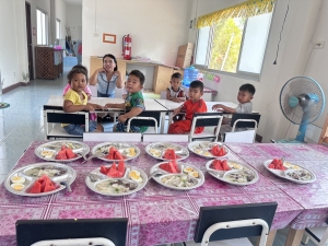 ติดตามโครงการอาหารกลางวันศูนย์เด็ก ประจำเดือนกุมภาพันธ์ 2568