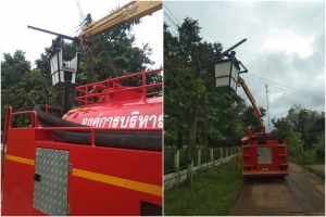 ซ่อมแซมไฟฟ้าสาธารณะภายในพื้นที่ บ้านตากแดด หมู่ที่ 3