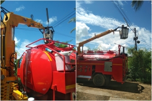 ซ่อมแซมไฟฟ้าสาธารณะภายในพื้นที่ตำบลตากแดด